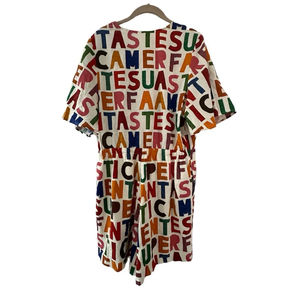 SUPERFANTASTICAMENTE! FARM Rio Romper Size Large Like New - Picture 4 of 6